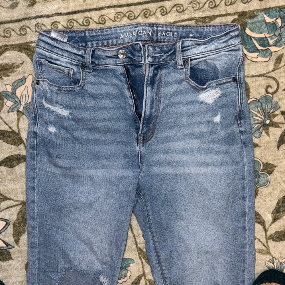 American Eagle Outfitters Blue Straight Leg Jeans